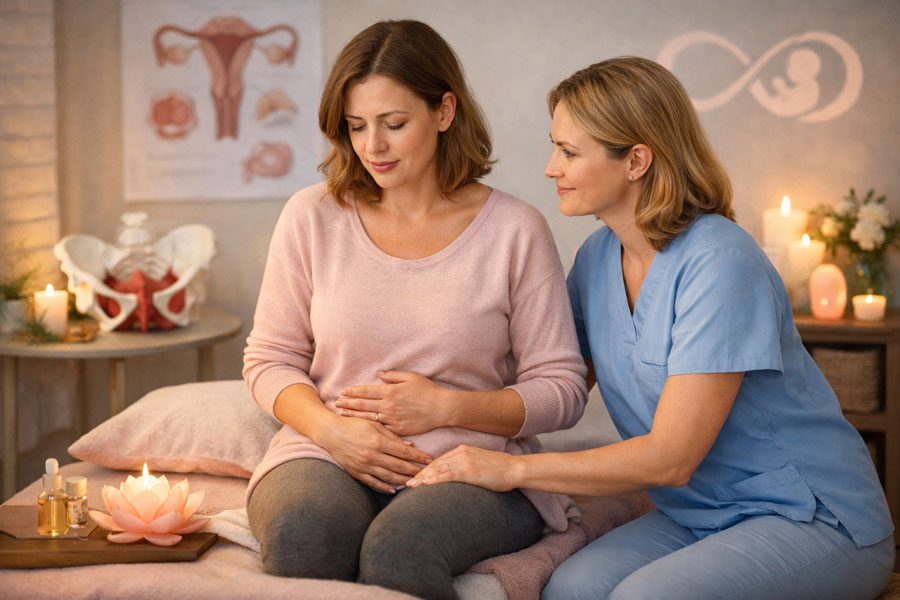 فیزیوتراپی کف لگن برای کمک به بارداری